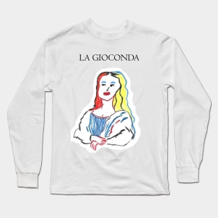 LA GIOCONDA pencil drawing Long Sleeve T-Shirt